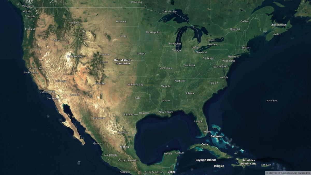 الولايات المتحدة الأمريكية خريطة عرض السماء